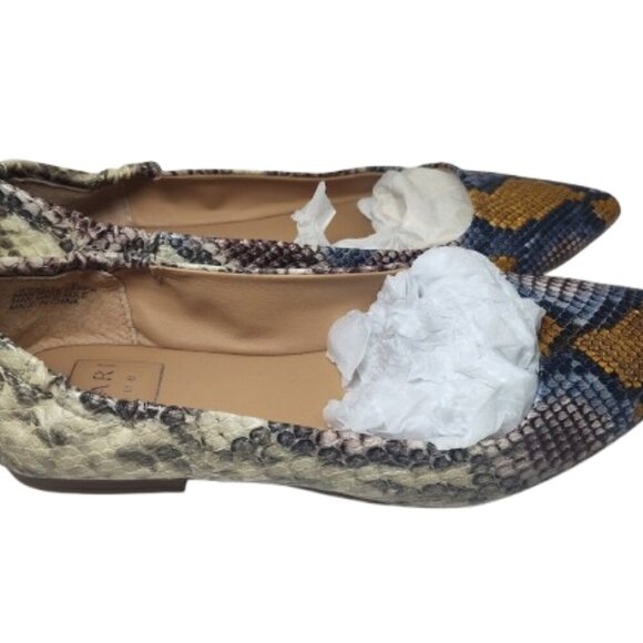 Kaari Blue - Jessica - Snakeskin Women's 6.5 Medium Flat Shoe Multi 3100012 - Picture 2 of 11